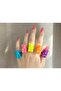 Gummy Bear Teddy Bear Ring – Cute Colorful Teddy Bear Figured Ring (2 Surprise Colorful Pieces)