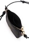 Lune Black Adjustable Knot Detail Strap Cross Shoulder Bag - 5