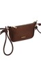 Lune Bitter Brown Suede Adjustable Knot Detail Strap Cross Shoulder Bag - 4