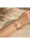 Red and Burgundy Double String Bracelet with Wishing Bell Figure - 3