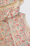 Baby Girl Floral Patterned Ecru Vest - 3