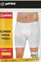 10-Pack 100% Cotton 1. Class Men's Long Underpants - Extra Flexible White Underwear That Doesn'T Pull up + Gift of Sleep Band - 2