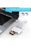 قارئ بطاقات SD للايفون/ايباد، محول من موصل لايتنينج ومنفذ USB C إلى قارئ بطاقات SD/TF، قارئ بطاقة ذا - 4