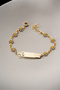Steel Daisy Name-Engravable Children's Bracelet