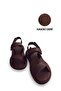 100% Genuine Leather Inside and Out, Brown Sandals - 5