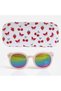 Pink Sunglasses & Cherry Patterned Frame Set for Kids