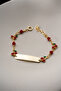 Steel Cherry Model Name-Engravable Children's Bracelet - 3