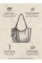 Women's Tote Bag Shopper Shoulder Bag with Scarf Gift 33X23X9Cm - 3