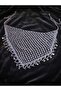 Lilac Sequin Knitted Bandana, Handmade Beach Accessory - 2