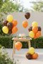 Orange Brown Yellow 20 Pieces Latex Balloon Birthday Party Decoration Set Autumn Concept Balloon Sets - 2