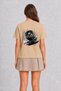 Women's Cyber-Grunge Roof Vent Graphic - Back Print - Cream - 2