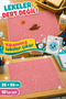 Set of 10 35X50 cm Washable Stain-Resistant Overlock Edged Kindergarten and Primary School Lunch Mats - 6