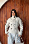 High Collar Cashmere Lined Coat - 5