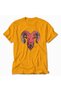 Women's Yellow Vintage Aries Design Graphic Printed Regular Fit 100% Cotton T-Shirt
