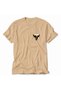 Women's Taurus Modern Geometric Design Printed T-Shirt - Cream