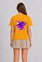 Women's Geometric Skateboard Movement - Back Print - Yellow - 2