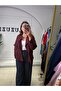 Women's Double-Breasted Collared Short Trench Coat Jacket - 4