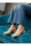 Suede Open Back Women's Short Heel Shoes - 2