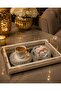 12-Piece Crystal-Look Beaded Patterned Turkish Delight and Snack Bowl Set – 6 Stylish Glass Bowls and 6 Decorative Serving Plates, Coffee Side Dish Presentation Set - 2