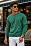 Men's 3-Pack Cotton Basic Crew Neck Long Sleeve Sweatshirt - Khaki-Burgundy - 2