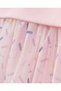 Girl's Dress with Tulle Print Detail - 2