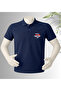 Special Design Sat Printed Polo Collar 100% Cotton T-Shirt - 2
