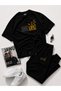 One Life Printed Cotton Oversize Premium T-Shirt Sweatpants Adult Set - 3