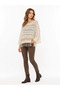 Women's Pompom Detailed Knitwear Relaxed Fit Sweater
