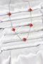 316L Steel Chain Silver Color Red Baby Boy Clover Women's Necklace - 2