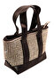 Women's Design Model Stone-Embellished Hand and Shoulder Bag. Daily Stone Bag - 2