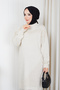 Women's Half Turtleneck Knitted Detailed Knitwear Tunic
