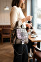 Women's Imported Backpack. Accessory Detailed Hand and Shoulder Bag. - 3