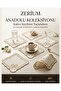 Premium 6-Piece Cocktail and Coffee Presentation Napkins with Sim Embroidered Butterfly Motif - 2