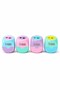 Pastel Colored Cube Pencil Sharpener 4 Pieces Micro Mk-2023 Double Blade Pencil Opener with Chamber Plastic Pencil Sharpener - 4