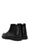 Men's Black Zippered Leather Casual Boots Wm600003Df - 6