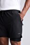 Standard Fit Sports Shorts with Inner Tights H6174Ax26Au - 4