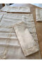 Living Room Set Dowry Set Cream Gold Runner Set 5 Piece Linen Runner Table Console Coffee Table Cover Zara - 4