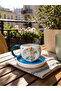 Handmade Ceramic Cup with Blue Star Charm - 3