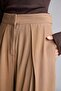Pleated Wide Leg Long Fluid Fabric Trousers I7405Ax26Sm - 4