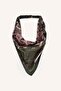 Women's Rectangular Buckle Faux Leather Scarf Detailed Casual Belt I7449Axns