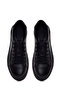 Men's Black Lace-Up Leather Sneaker Wm680051Dv - 4