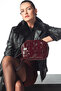 Women's Burgundy Braided Crossbody Bag Wb240001So - 2
