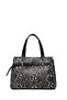Women's Black Long Strap Patterned Shoulder Bag Ab150015Sf - 7