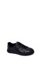 Men's Black Lace-Up Leather Sneaker Wm680051Dv - 7