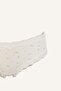 Lace and Bow Detailed Ribbed 2-Piece Slip Panties I4000Ax26Au - 4