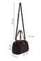 Women's Brown Long Strap Knitted Shoulder Bag Wb500004So - 2
