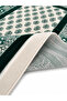 Ultra Luxury Velvet Woven Prayer Rug with Soft Texture and Fringes, Mihrimah Patterned Prayer Mat, Green - 4