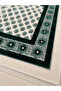 Ultra Luxury Velvet Woven Prayer Rug with Soft Texture and Fringes, Mihrimah Patterned Prayer Mat, Green - 6