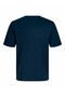 Men's Navy Blue Jjbuster Tee Ss Crew Neck Bts Sn Pls Large Size T-Shirt - 7
