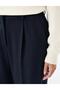 Pleated High Waist Trousers Black - 6